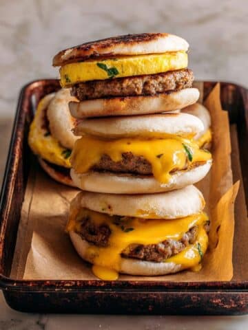 Chicken and Egg Freezer Breakfast Sandwiches Recipe