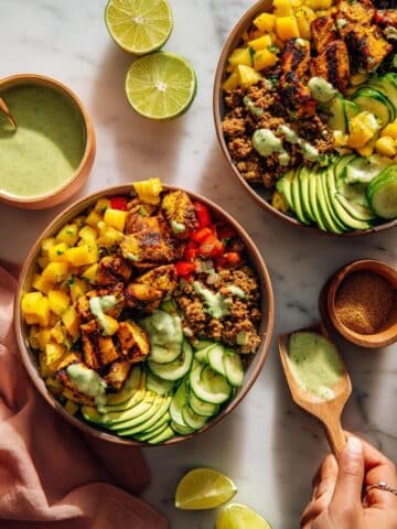 Jerk Tofu & Roasted Plantain Bowls Recipe