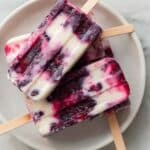 Blueberry Yogurt Popsicles Recipe