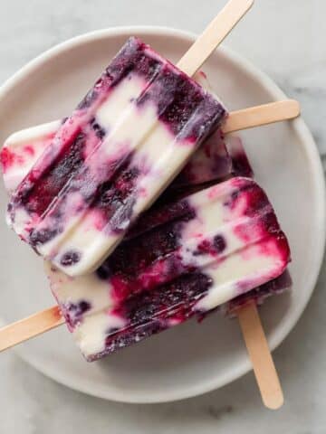 Blueberry Yogurt Popsicles Recipe