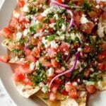 Mediterranean Tomato Salad with Za’atar Pita Chips Recipe