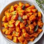 Roasted Butternut Squash with Sage and Maple Recipe