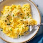 Perfect Scrambled Eggs with Chives and Cheese Recipe