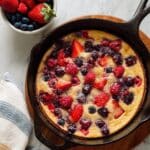 Berry and Cherry Clafoutis with Almond-Infused Custard Recipe