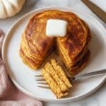 Pumpkin Pancakes with Warm Maple Syrup Recipe