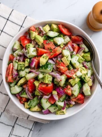 Tomato Cucumber Avocado Salad Recipe