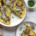 Mushroom Kale and Parmesan Frittata Recipe