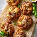 Pesto Cheese Garlic Butter Soft Pretzel Knots Recipe