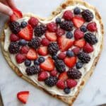 Nutella Puff Pastry Pizza with Berries and White Chocolate Recipe