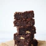 5-Minute Espresso Walnut Brownies (No-Bake) Recipe