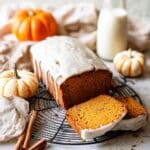 Brown Butter Pumpkin Bread with Maple Glaze Recipe
