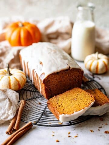 Brown Butter Pumpkin Bread with Maple Glaze Recipe