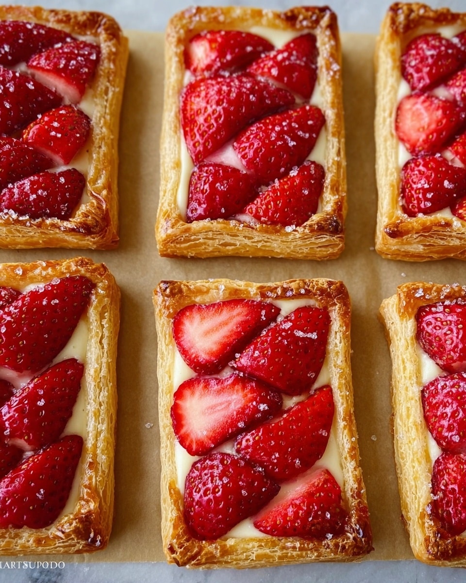 Rectangular Pastries 5-Ingredient Strawberry Breakfast Pastries: Easy & Delicious