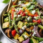 Chopped Grilled Vegetable Salad with Lemon Basil Vinaigrette Recipe