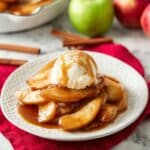 Fried Apples with Cinnamon and Sugar Recipe