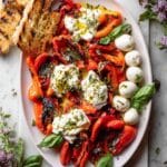 Charred Baby Bell Peppers with Burrata Recipe