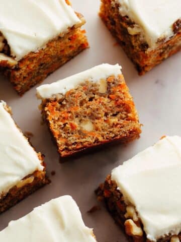 Sourdough Carrot Cake Bars with Maple Cream Cheese Frosting Recipe