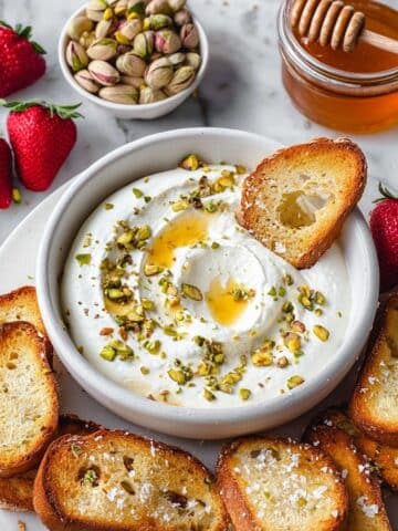 Whipped Ricotta with Lemon, Honey, and Pistachios Recipe