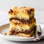 Sour Cream Coffee Cake with Coconut and Pecan Crumble Recipe