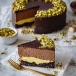 No-Bake Chocolate Pistachio Cake with Vegan Option Recipe