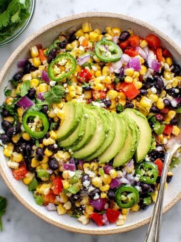 Black Bean and Corn Salad with Lime Dressing Recipe