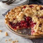 Fresh Cherry Pie with Crumb Topping Recipe