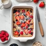 Triple Berries & Cream Baked Oatmeal Recipe