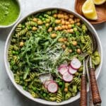 Pasta Salad with Asparagus, Chickpeas & Basil Vinaigrette Recipe
