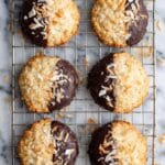 Coconut Cookies with Caramel Chips and Optional Dark Chocolate Dip Recipe