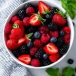 Berry Fruit Salad with Honey Lime Poppy Seed Dressing Recipe