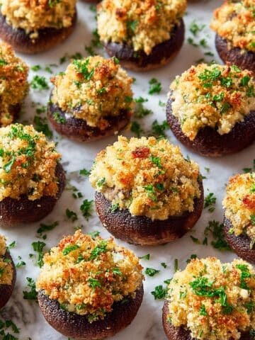 Cheesy Herb-Stuffed Mushrooms Recipe