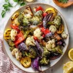 Air Fryer Mixed Vegetables with Parmesan and Lemon Recipe