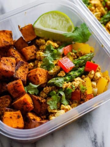 Southwestern Tofu Scramble and Breakfast Sweet Potatoes Recipe