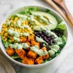 Spicy Southwestern Salad with Avocado Dressing Recipe