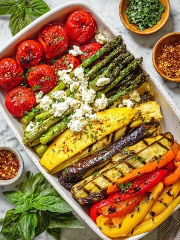 Grilled Vegetable Medley with Lemon-Za’atar Dressing Recipe