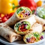 Veggie Wrap with Hummus Recipe