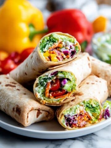Veggie Wrap with Hummus Recipe