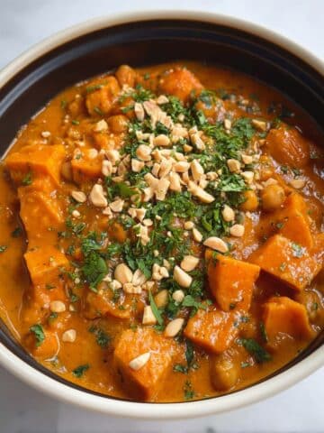 Sweet Potato & Peanut Butter Vegan Stew {Slow Cooker Recipe} Recipe