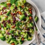 Smoky Tamari Almond Broccoli Salad Recipe