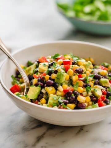 Black Bean and Corn Salad with Lime and Cilantro Recipe
