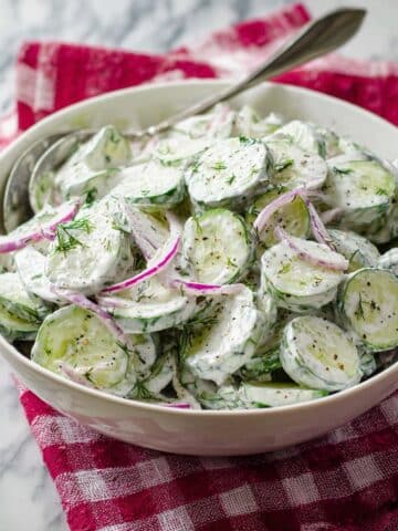 Creamy Cucumber Salad Recipe