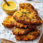 Crispy Air Fryer Chicken Cutlets with Honey Mustard Dipping Sauce Recipe