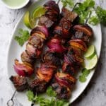 Indian-Style Beef Kabobs with Cilantro Coconut Sauce Recipe