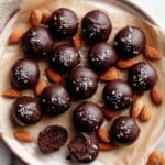 Healthy Chocolate-Covered Date & Almond Truffles Recipe
