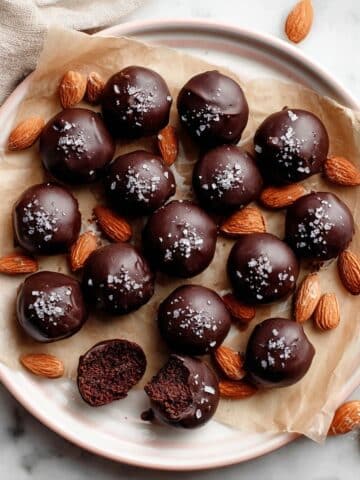 Healthy Chocolate-Covered Date & Almond Truffles Recipe
