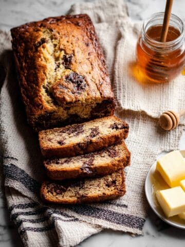 Chocolate Chunk Coconut Banana Bread Recipe