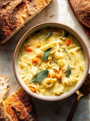 Creamy Homestyle Chicken Noodle Soup Recipe