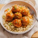 Honey Sriracha Glazed Turkey Meatballs Recipe