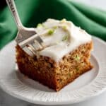 Brown Butter Cream Cheese Frosted Zucchini Cake Recipe