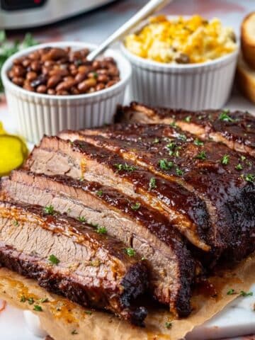 Crock Pot Brisket with BBQ Sauce Recipe